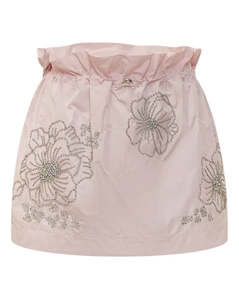 Des Phemmes floral embellished mini skirt - Rosa Rosa