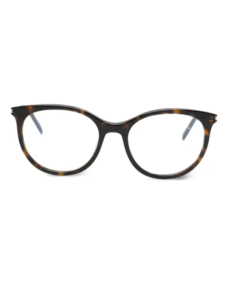 Saint Laurent Brille mit transparenten Gläsern - Braun Braun