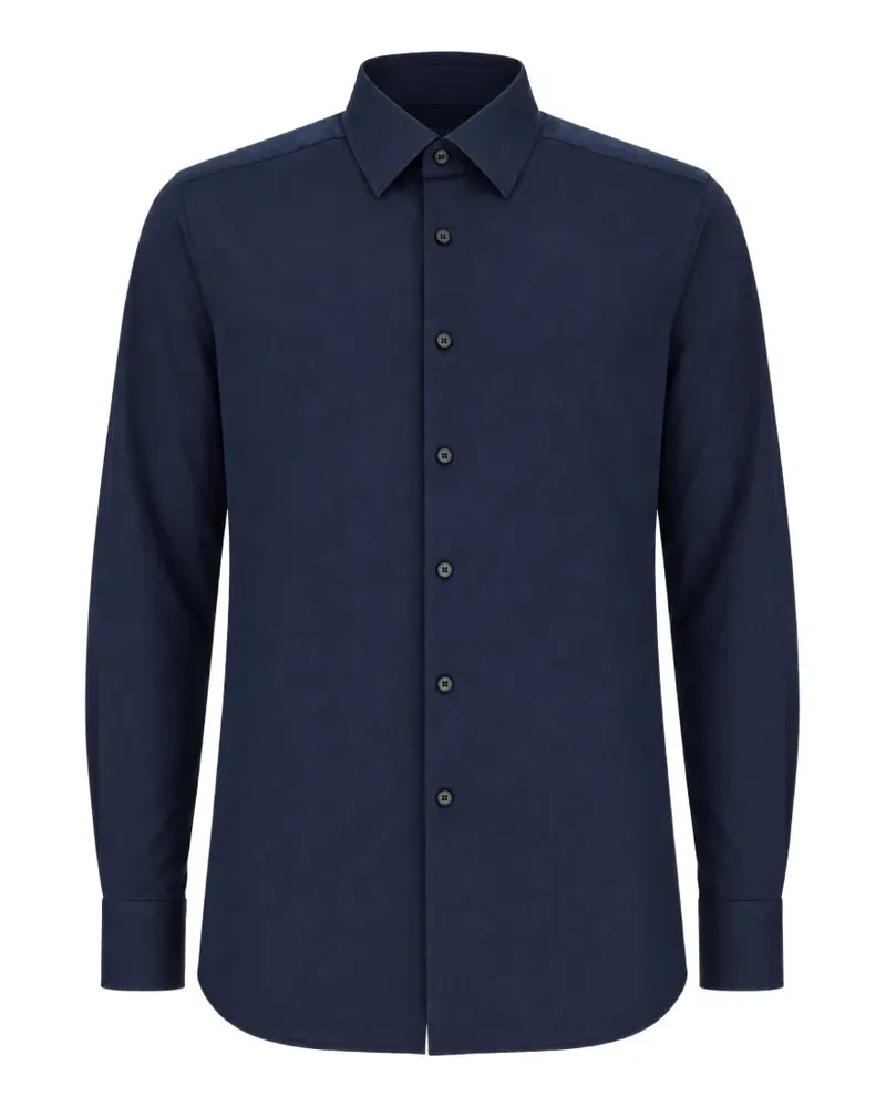 XACUS long-sleeve button-down shirt - Blau Blau