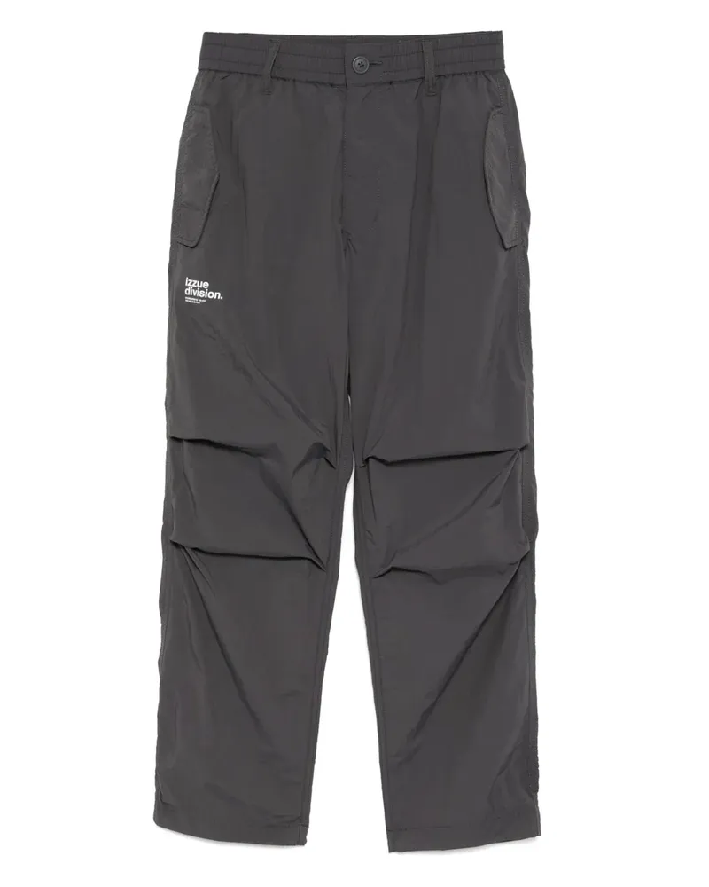 Izzue Hose mit Logo-Print - Grau Grau