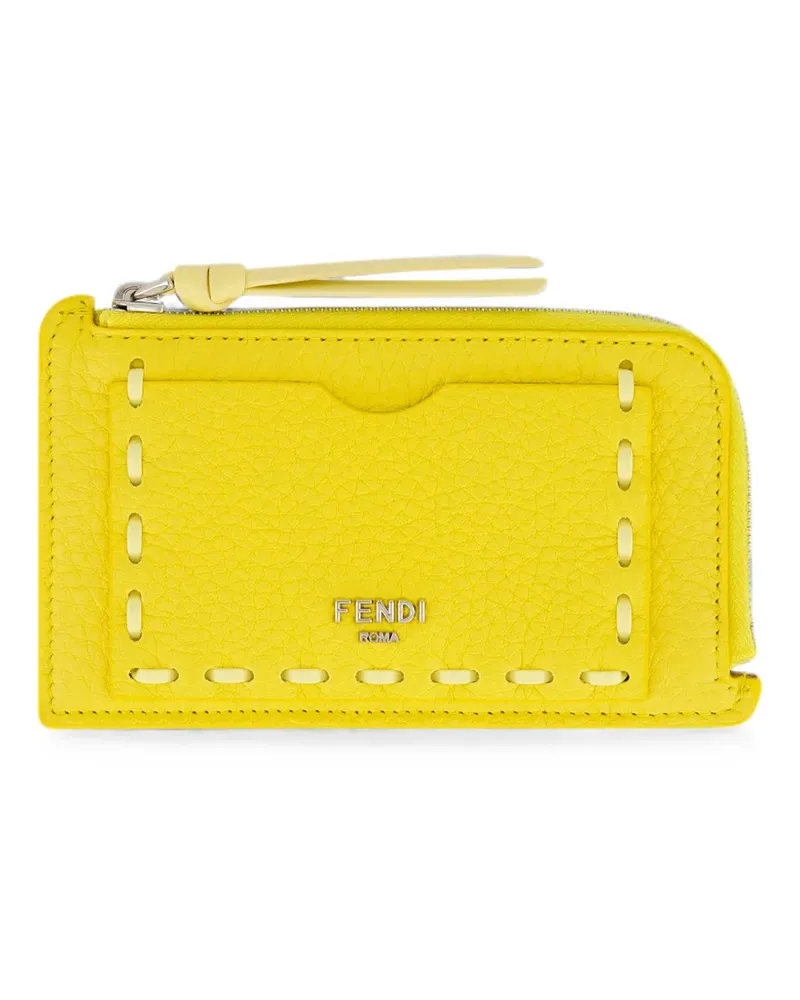 Fendi Peekaboo card case - Gelb Gelb