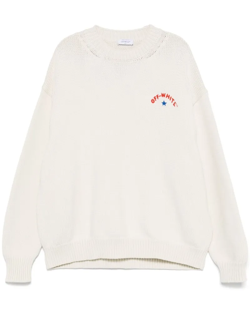 OFF-WHITE Star Arrow Pullover - Weiß Weiß