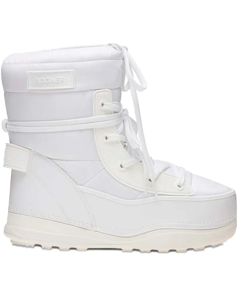 Bogner lace-up padded snow boots - Weiß Weiß
