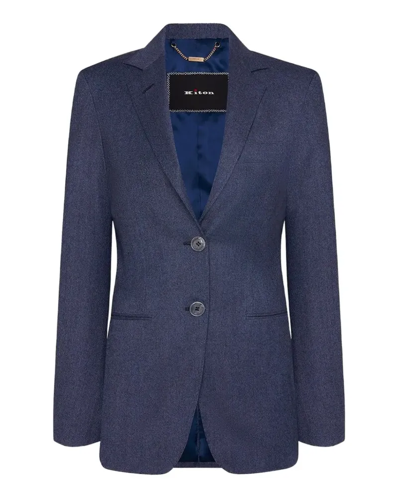 Kiton Einreihiger Blazer - Blau Blau