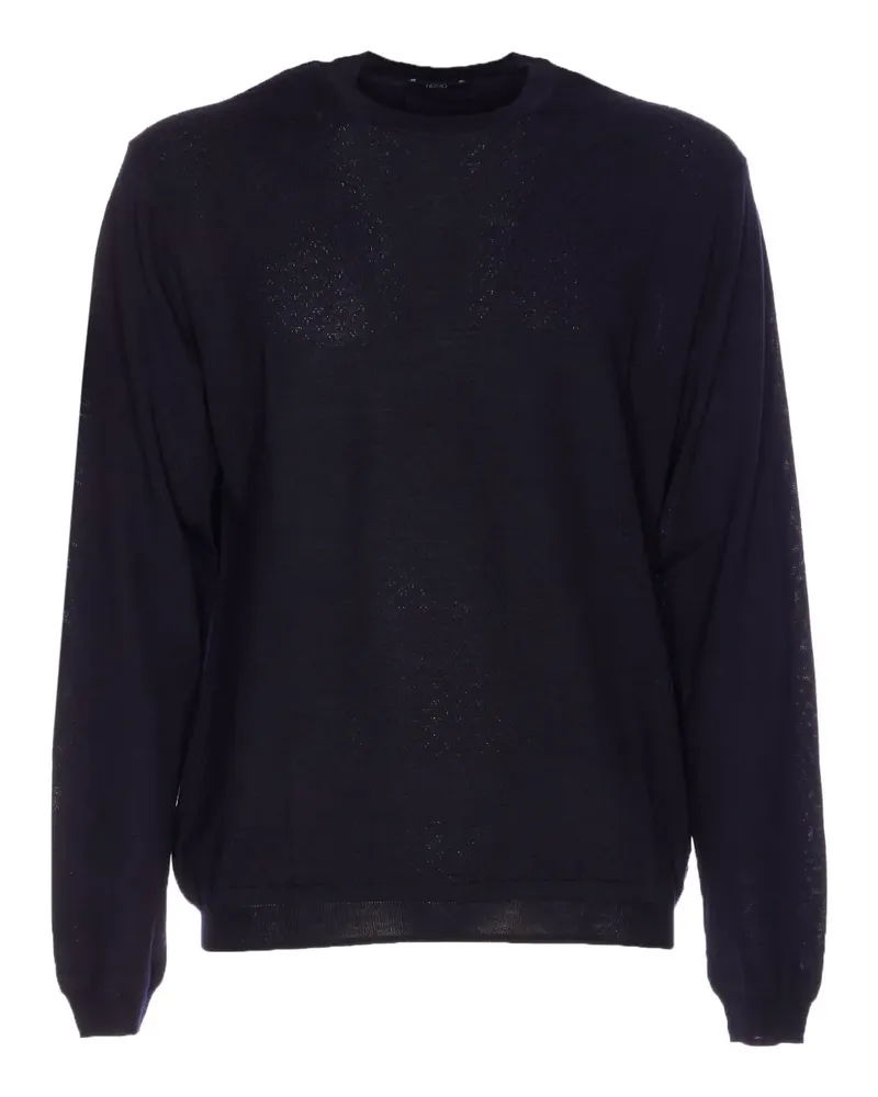 HOSIO crewneck long-sleeves sweater - Blau Blau