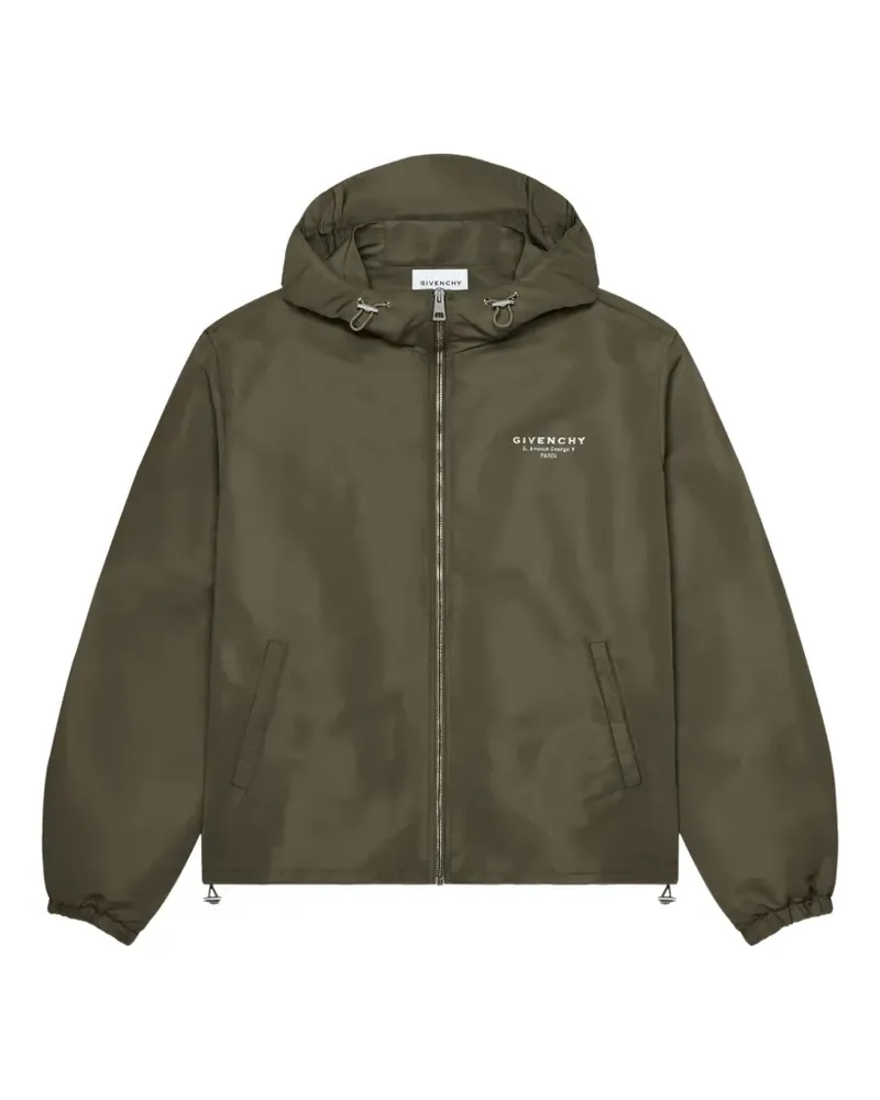Givenchy Windbreaker aus Polyfaille mit  Stamp-Stickerei - Grün Grün