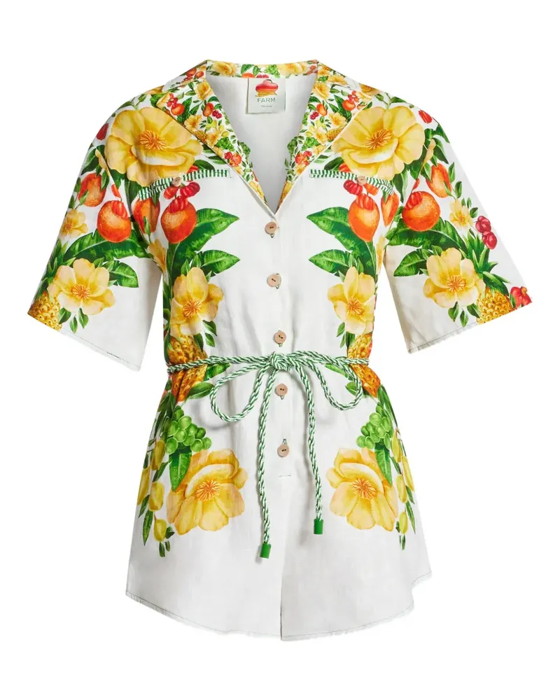 FARM Rio Jumpsuit mit Gürtel - Weiß Weiß