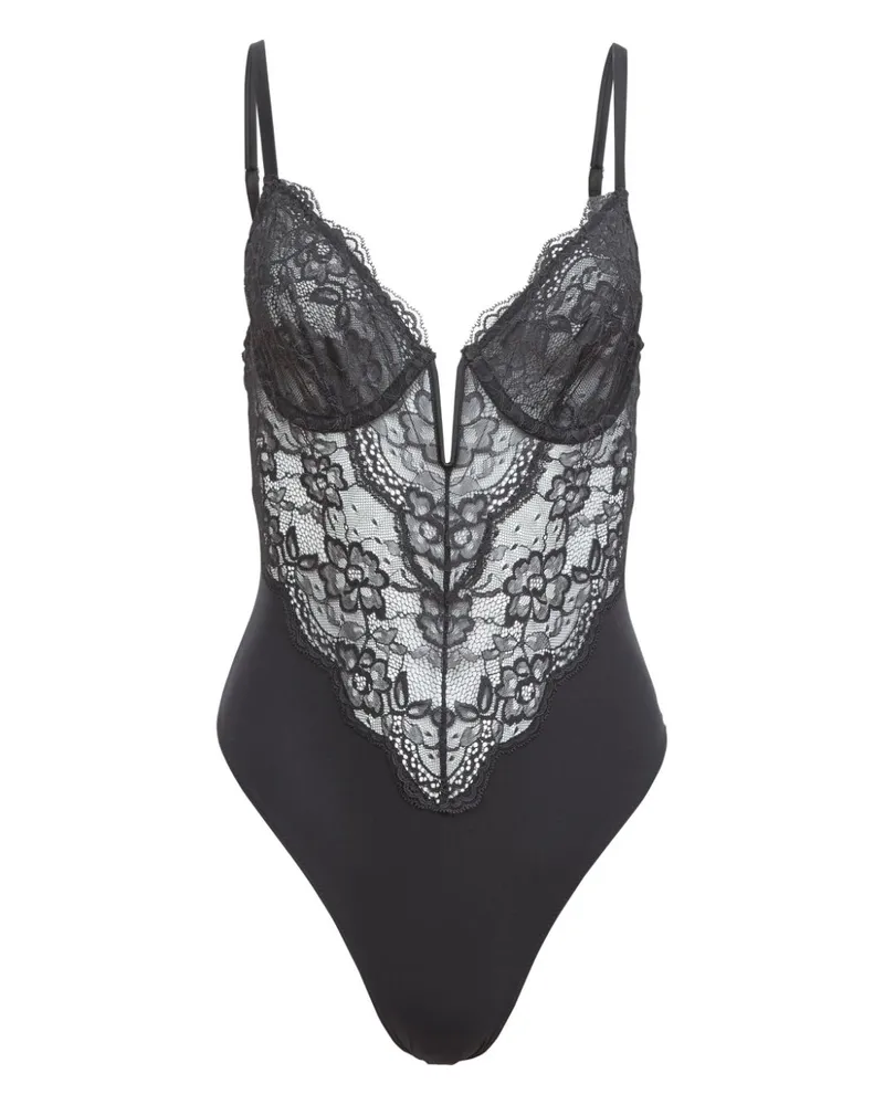 Fleur Du Mal Bianca Body - Schwarz Schwarz