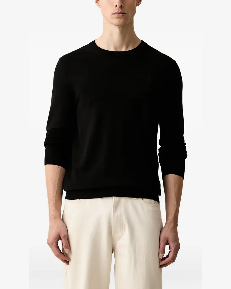 Trussardi Pullover mit rundem Ausschnitt - Schwarz Schwarz