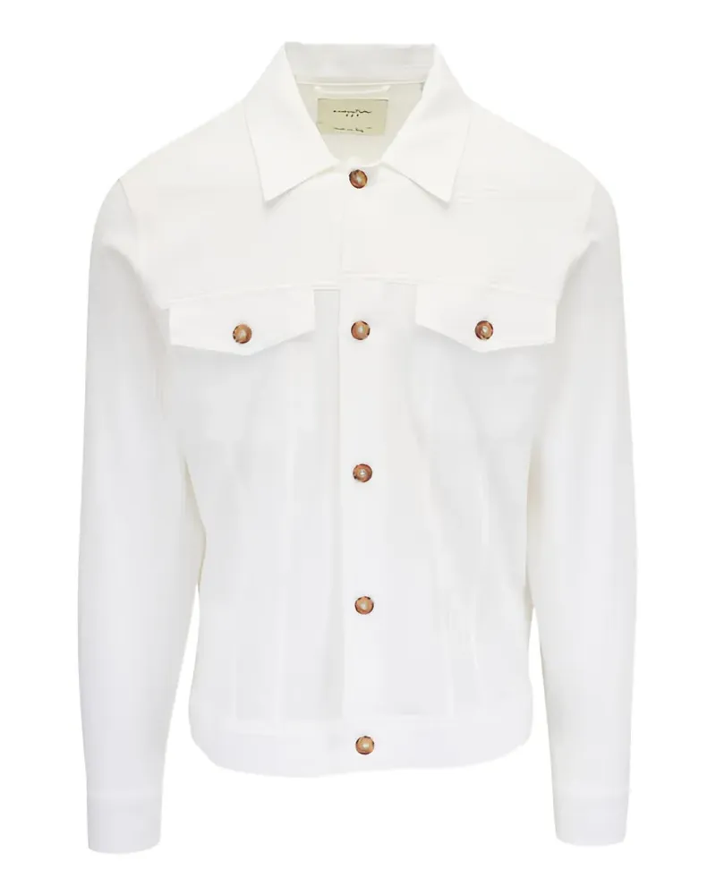 Tintoria Mattei button-up denim jacket - Weiß Weiß