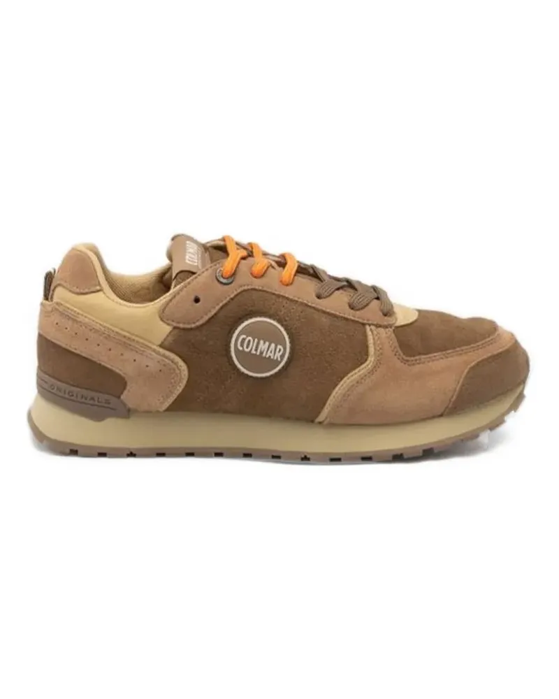 Colmar logo-patch panelled sneakers - Braun Braun