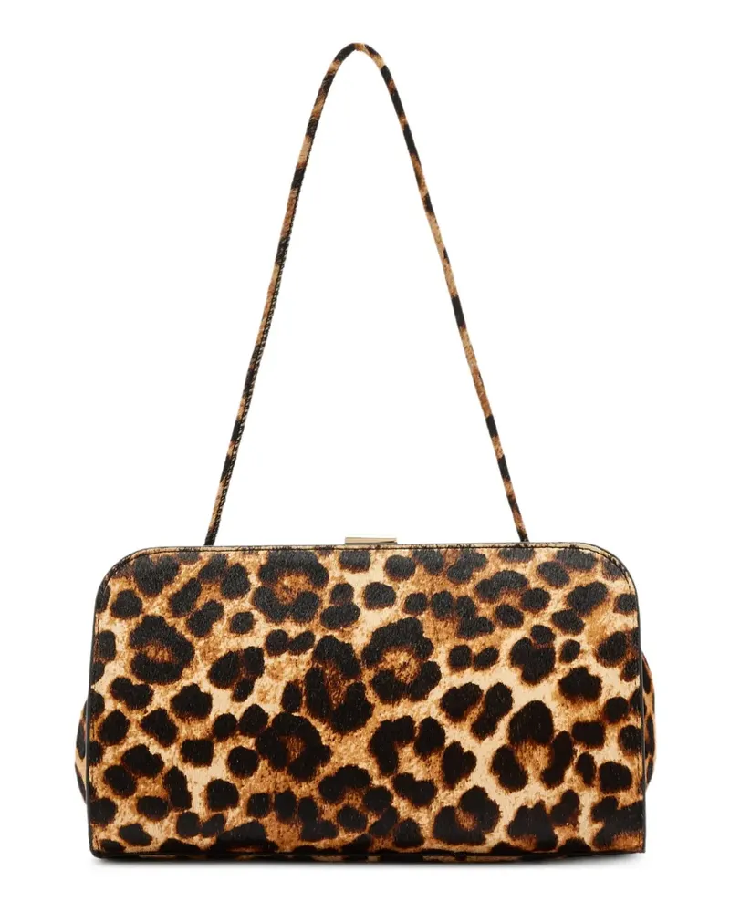 Loeffler Randall Zella Clutch mit Animal-Print - Braun Braun