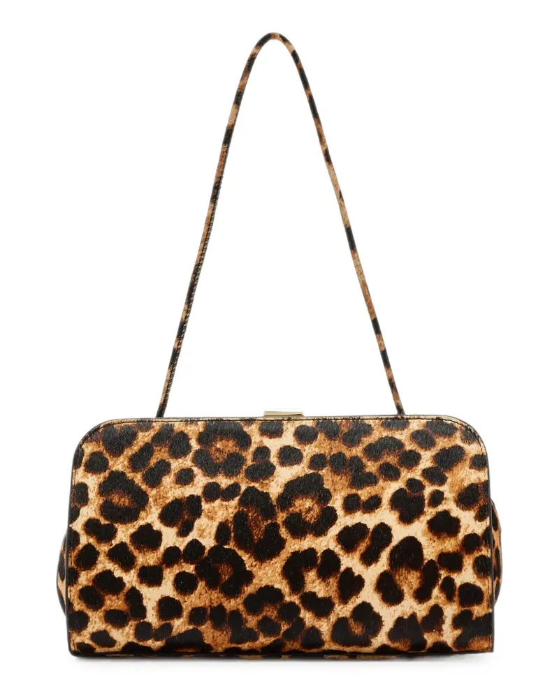 Loeffler Randall Zella animal-print clutch bags - Braun Braun