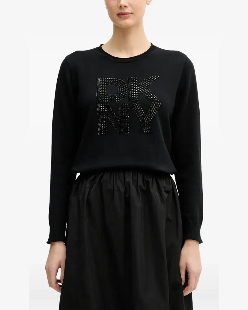DKNY embellished knitted jumper - Schwarz Schwarz