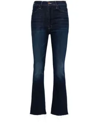 Mother The Hustler Flood Straight-Leg-Jeans Blau