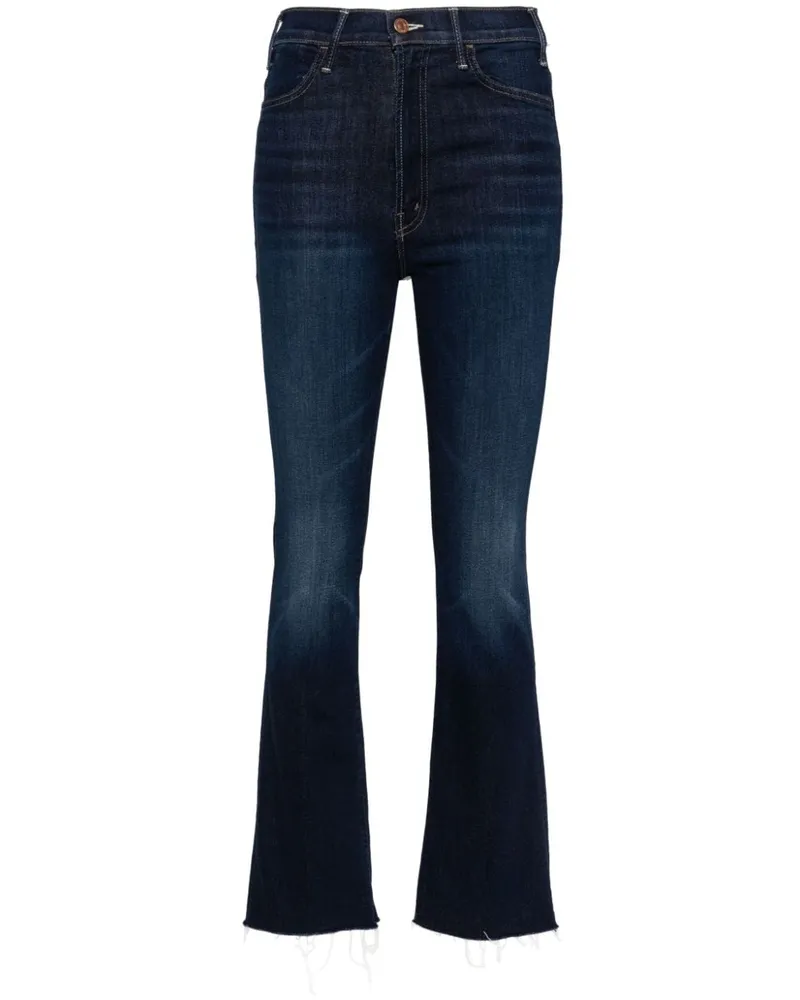 Mother The Hustler Flood Straight-Leg-Jeans - Blau Blau