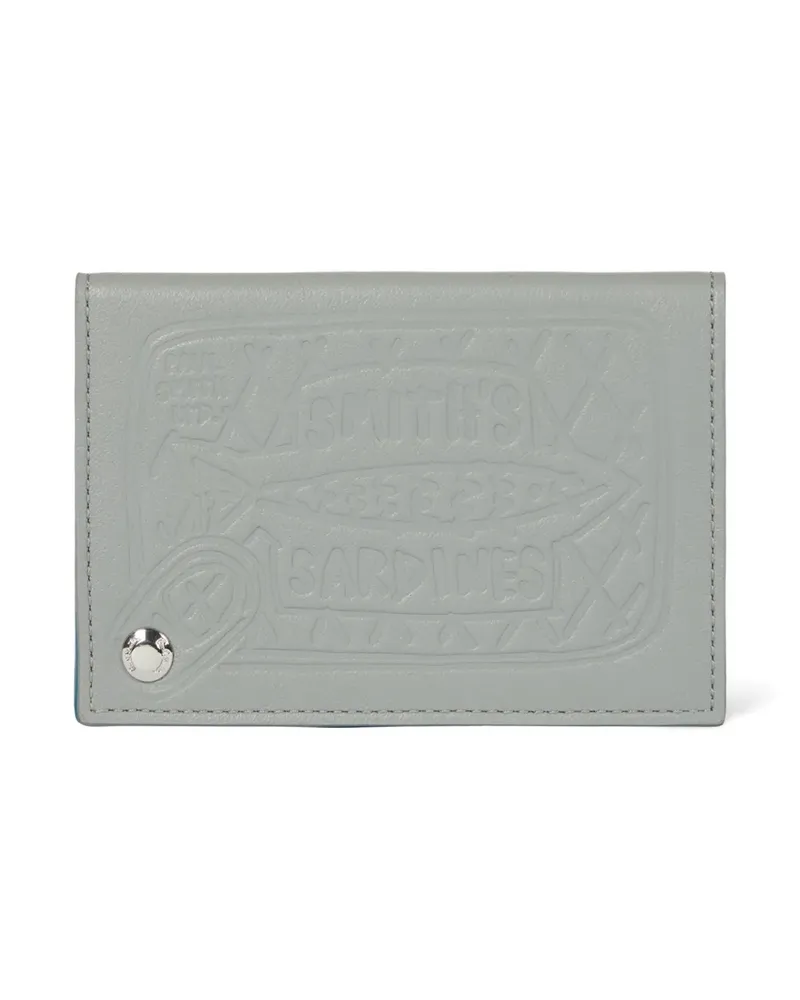 Paul Smith embossed sardine-motif cardholder - Grau Grau