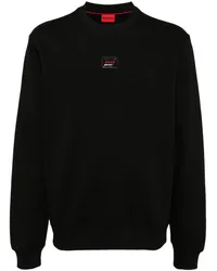 HUGO BOSS Sweatshirt mit Logo-Applikation Schwarz