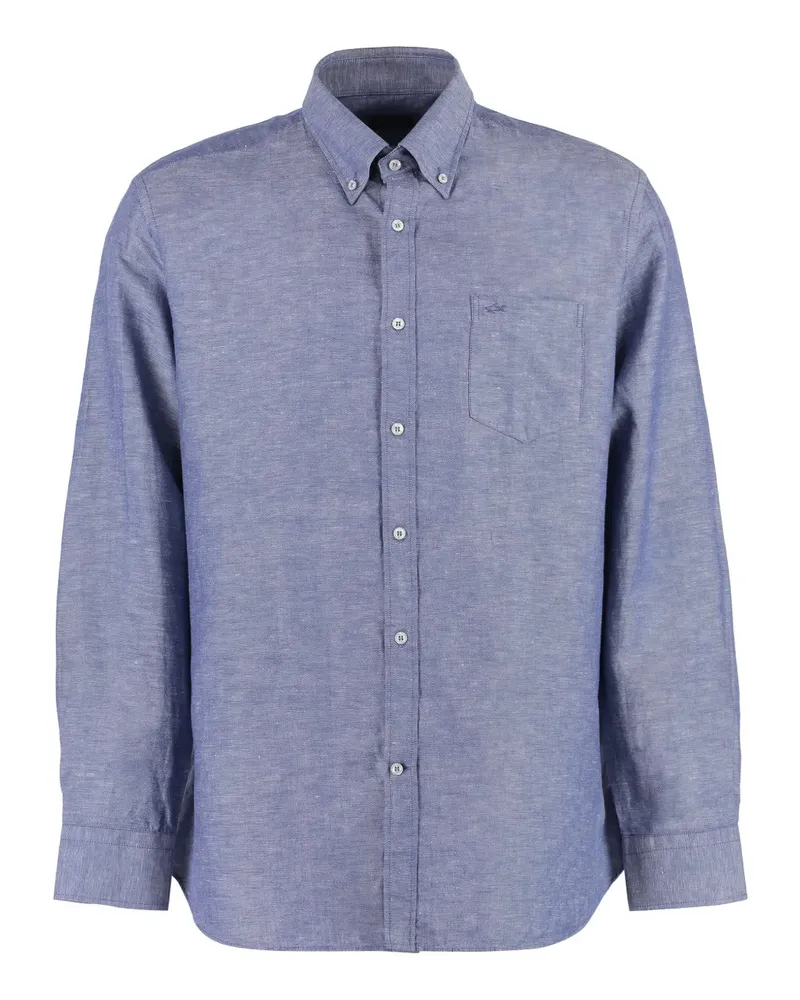 Paul & Shark Hemd mit aufgesetzten Taschen - Blau Blau