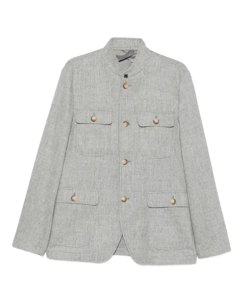 Gran Sasso Jacke mit Knöpfen - Grau Grau