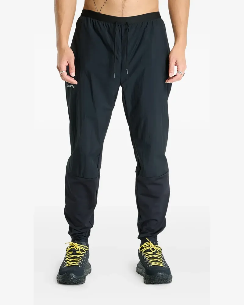 Craft zip detail light trousers - Schwarz Schwarz