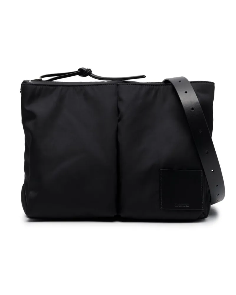 Jil Sander Klassische Schultertasche - Schwarz Schwarz