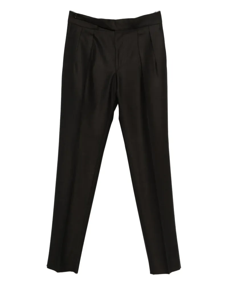 Tagliatore Plissierte Hose - Braun Braun
