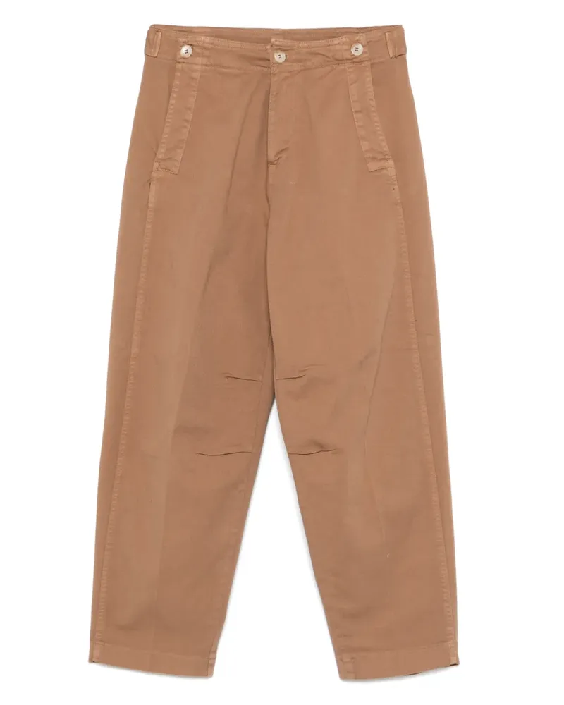 ..,merci Hose aus Gabardine - Braun Braun