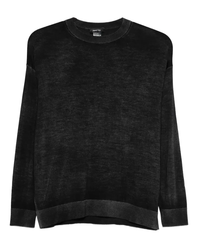 Avant Toi crew-neck top - Schwarz Schwarz