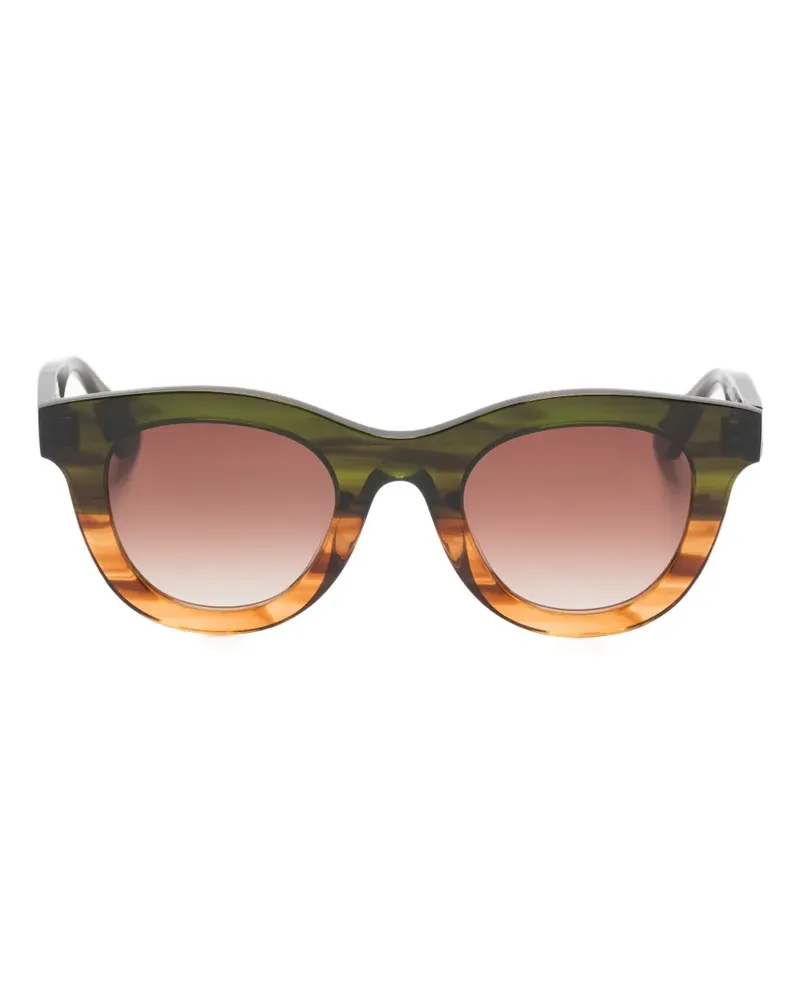 Thierry Lasry Consistency Sonnenbrille mit rundem Gestell - Grün Grün