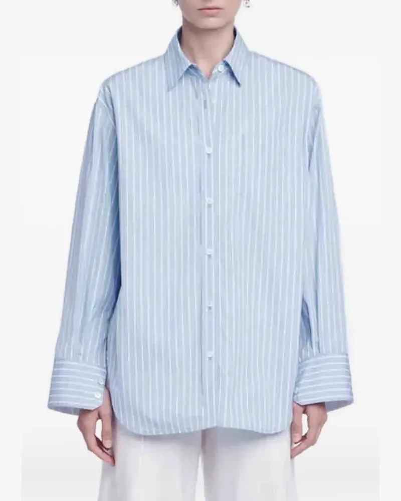 Maria Mcmanus Tunic stripe-pattern A-line shirt - Blau Blau