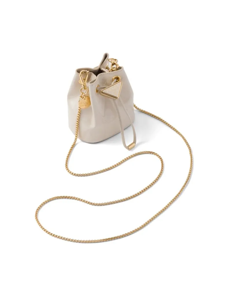 Prada Mini-Tasche aus Leder - Nude Nude