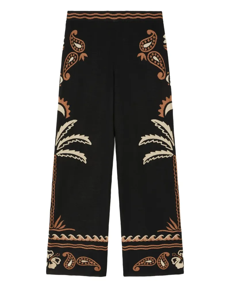 Alanui Glimpse of Eden Hose mit Paisleymuster - Braun Braun