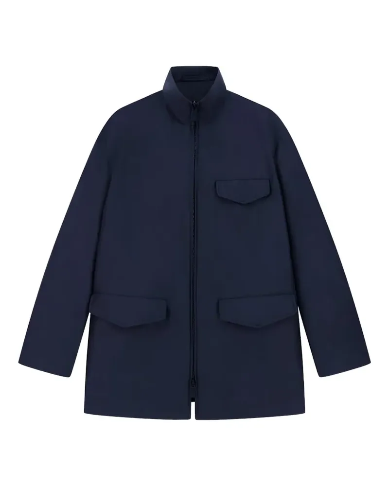 Giorgio Armani Mantel mit Stehkragen - Blau Blau