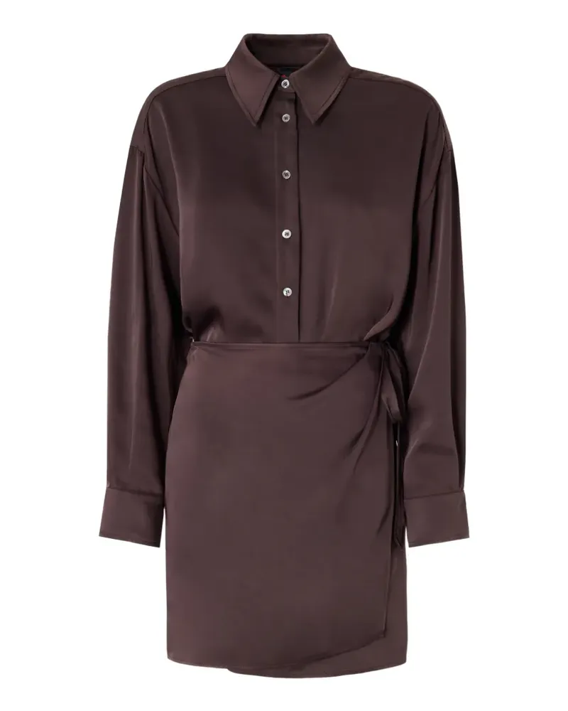 Pinko Langärmeliges Hemdkleid - Braun Braun