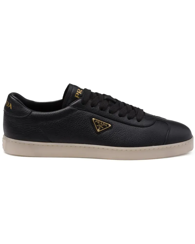 Prada Sneakers mit Triangel-Logo - Schwarz Schwarz