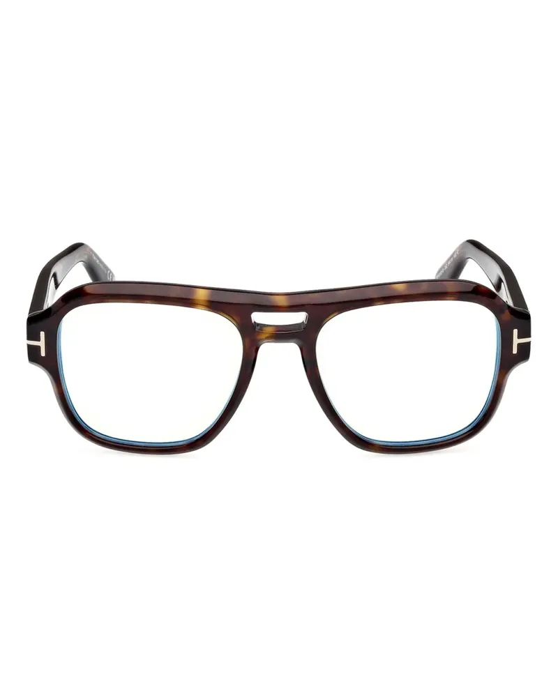 Tom Ford tortoiseshell pilot-frame glasses - Braun Braun