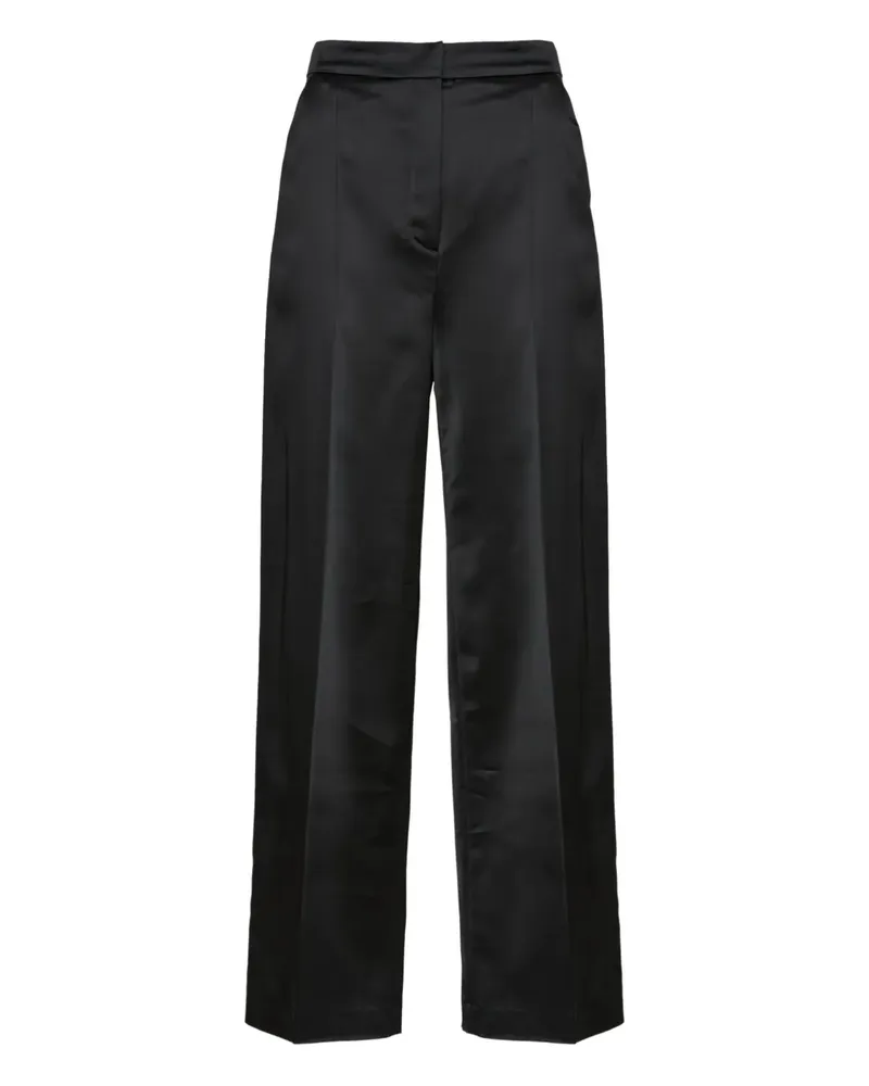 Yves Salomon Hose aus Satin - Schwarz Schwarz