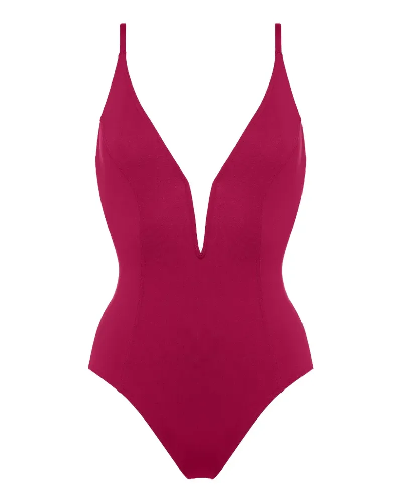Eres Galbe Badeanzug mit V-Ausschnitt - Rosa Rosa