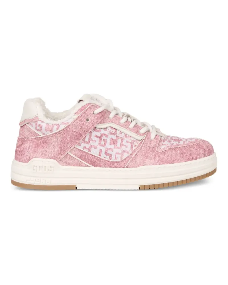 GCDS Sneakers mit Logo-Print - Rosa Rosa