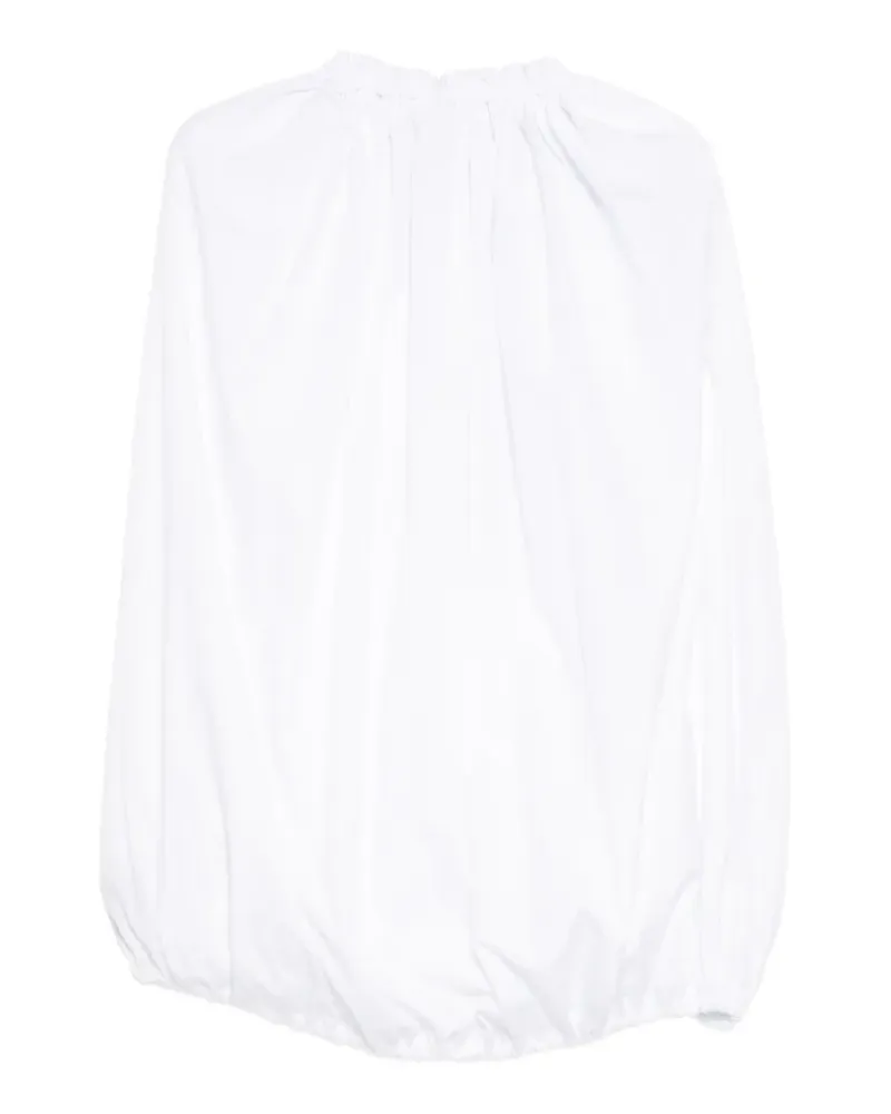 Comme des Garçons Bluse mit Raffung - Weiß Weiß