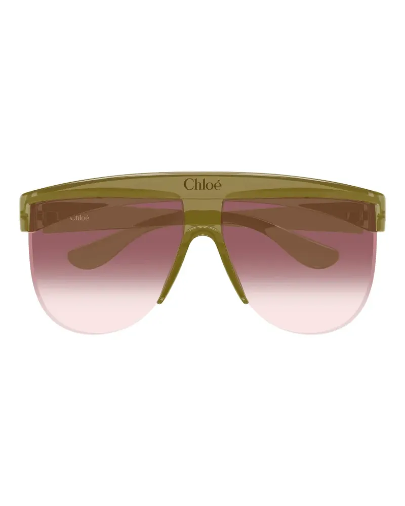 Chloé Explorer 3 Sonnenbrille mit geometrischem Gestell - Grün Grün