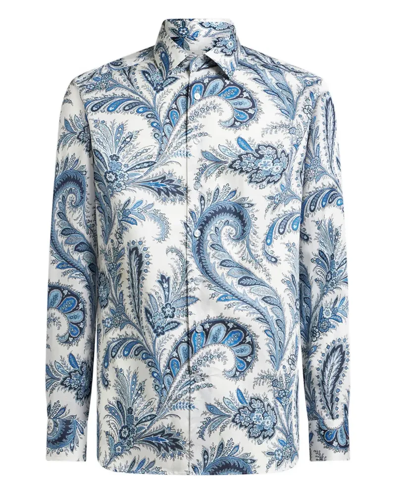 Etro Hemd mit Paisleymuster - Blau Blau