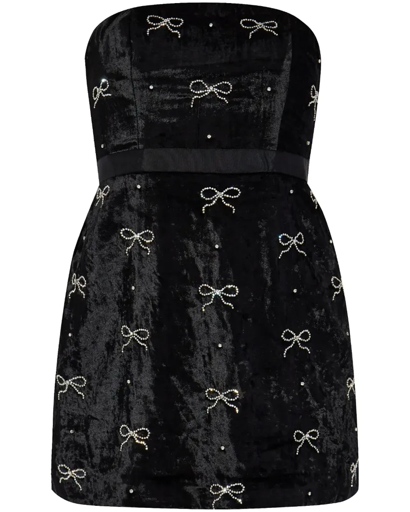 LoveShackFancy Rinwell Kleid - Schwarz Schwarz