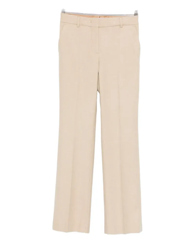 Manuel Ritz pressed-crease trousers - Nude Nude