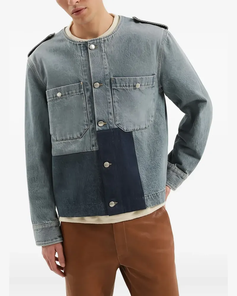 1989 STUDIO buttoned patchwork jacket - Blau Blau