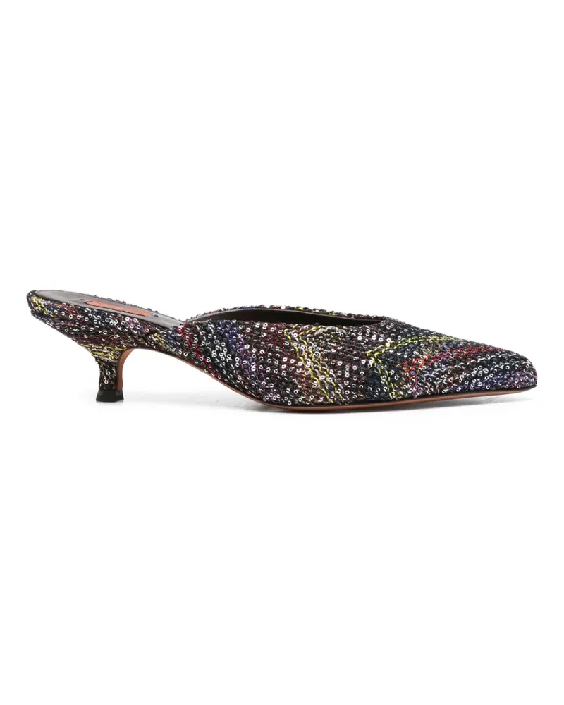 Missoni Mules mit spitzer Kappe - Schwarz Schwarz