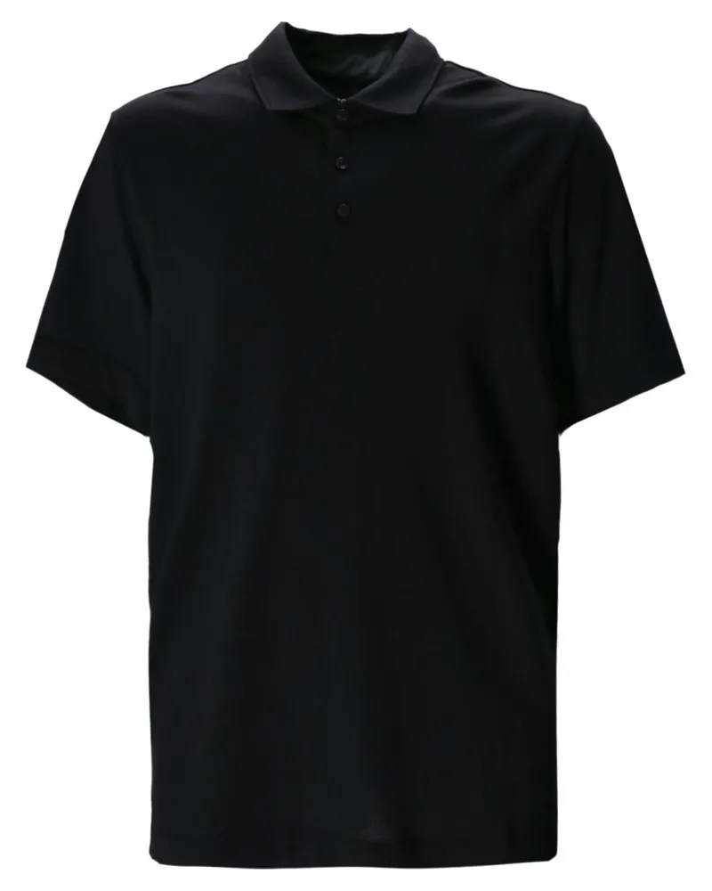 HUGO BOSS Poloshirt aus Lyocell - Schwarz Schwarz
