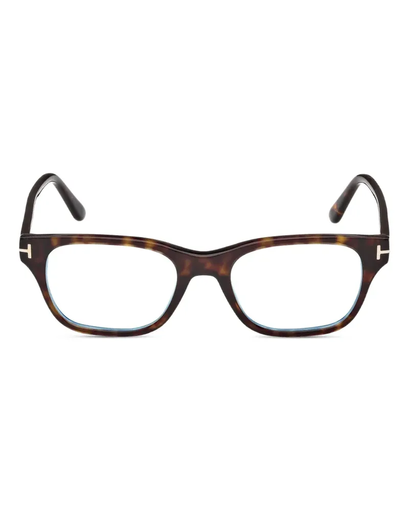 Tom Ford Brille mit eckigem Gestell - Braun Braun