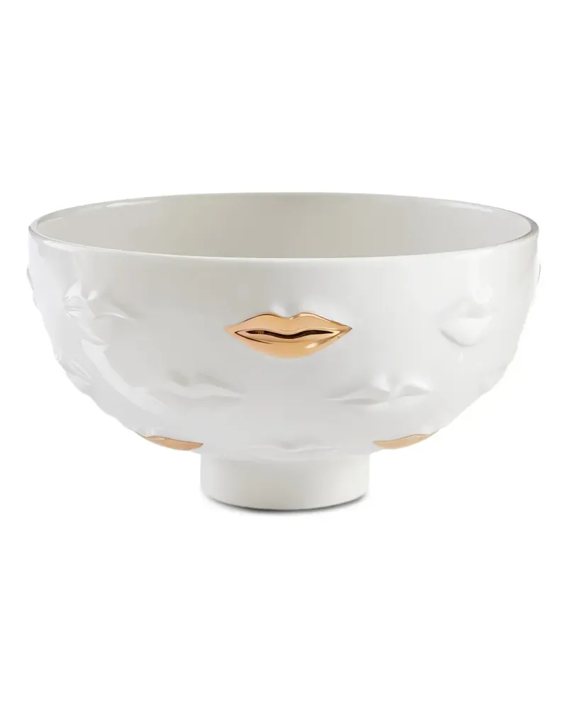 Jonathan Adler Schale mit Lippenprägung - Weiß Weiß